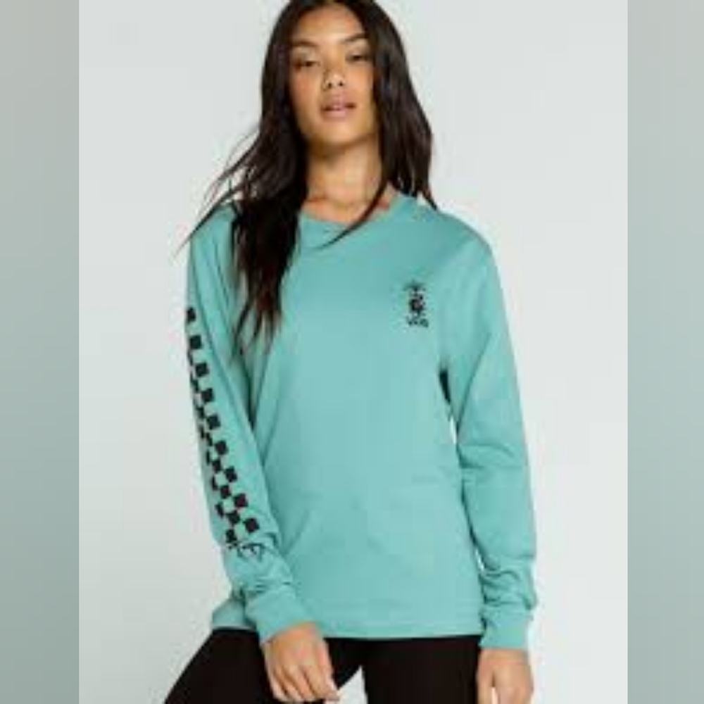 NWT Vans x Fabiana Delfino Long Sleeve Checkerboard T-Shirt